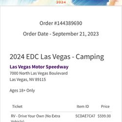 EDC Camping pass