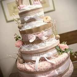Custom Made Diaper Cakes Baby Shower Gift 