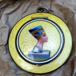 935 Silver Guilloche Pendant Compact