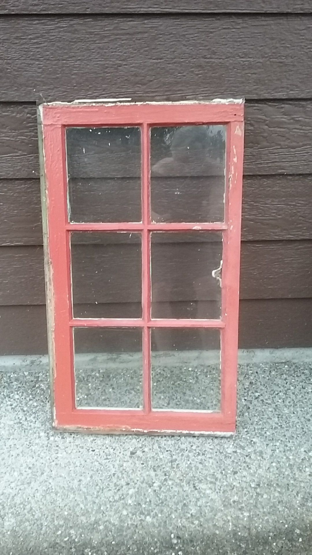Vintage wood window