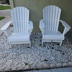 Two Outdoor Pool Chairs 