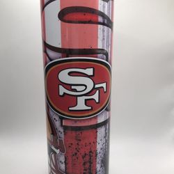 49ers Tumbler 49ers Coffee Cup Forty Niners Cups New In Box Stainless Steel