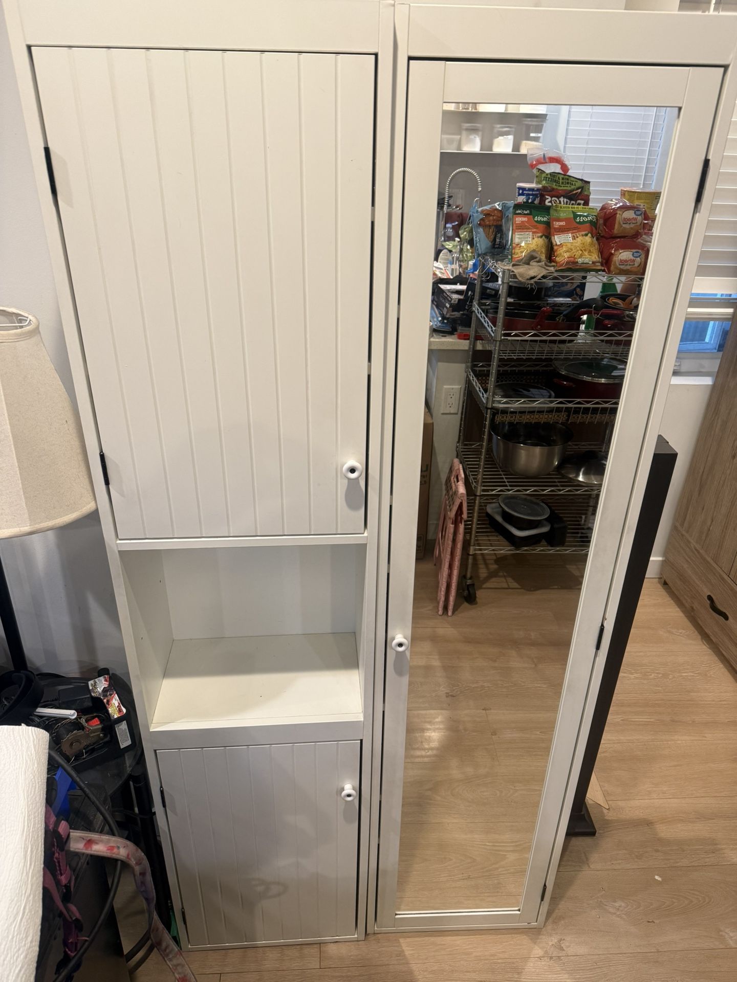 IKEA Storage Cabinets One W/ Mirror