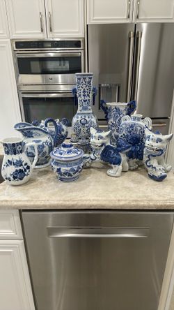 Blue Imari Decorative Collection (10 pieces)
