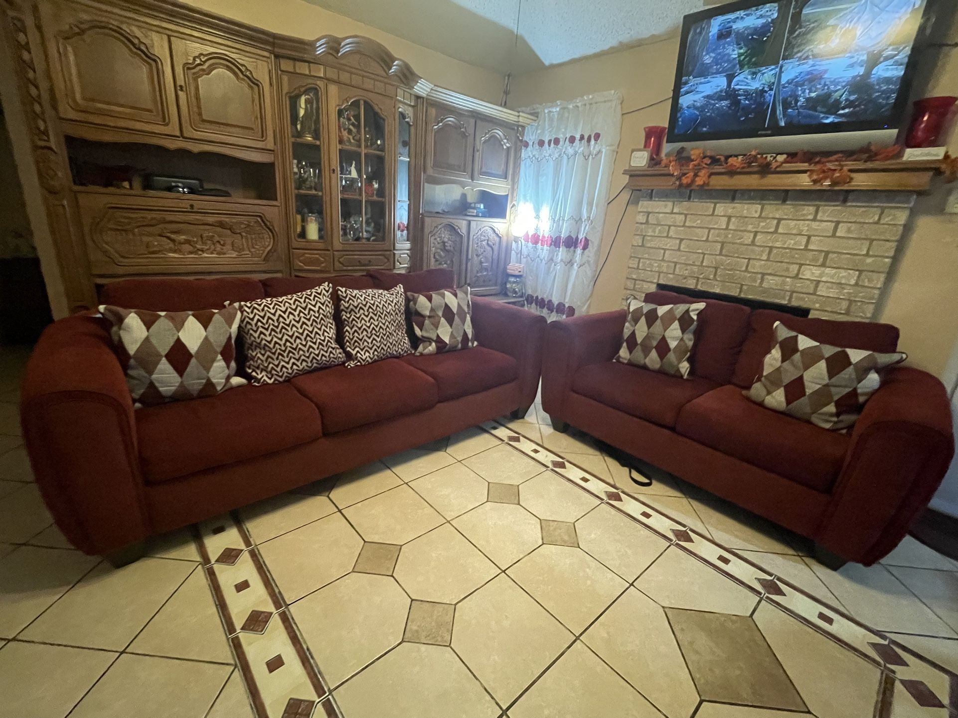 Sofa And Love Seat Good Condition  Smoke  Free Pet Free