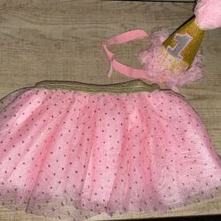 Girls, One Year Old Tutu With Hat