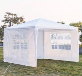 10' x 10' Party Tent Outdoor Canopy Tent for Parties with 3 Moveable Walls Waterproof Patio Gazebo Tent