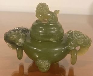 VINTAGE HARD STONE CHINESE SHISHI CENSER
