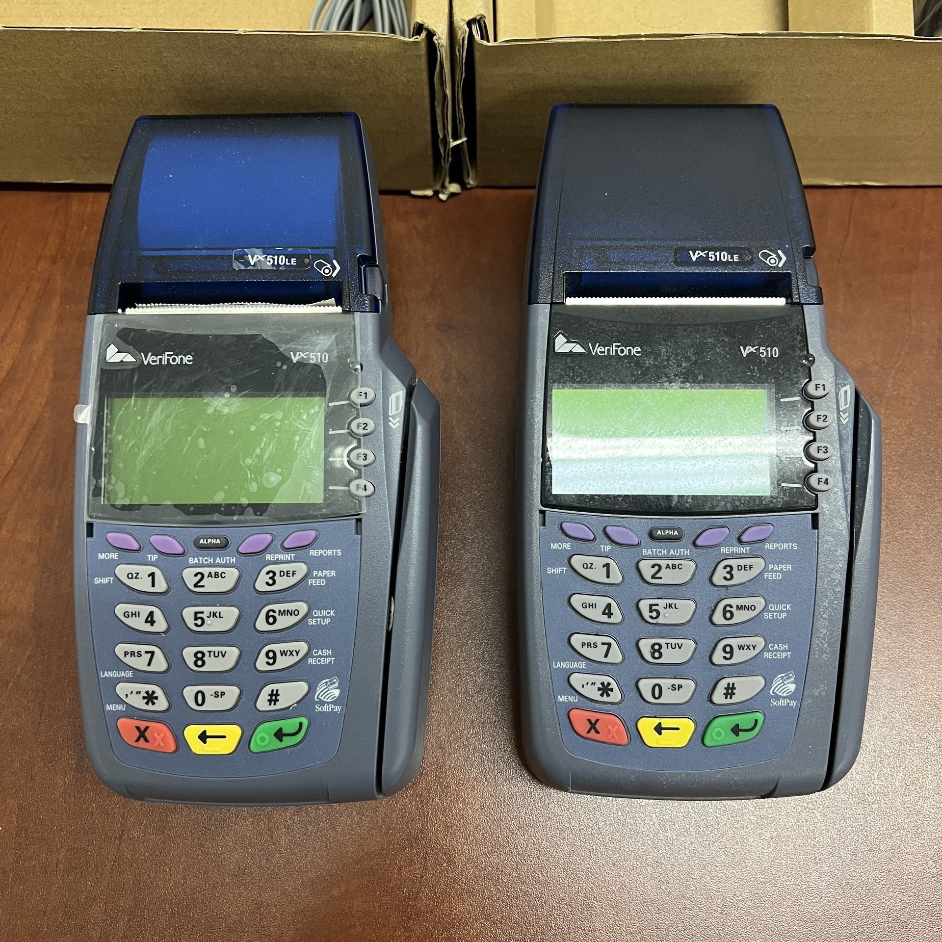 VeriFone Vx510 Dual Comm Credit Card POS Machine - Needs Reset