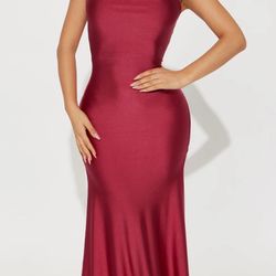 Satin Maxi Dress ! Size Medium & Large Available