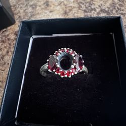 Garnet In Silver OBO