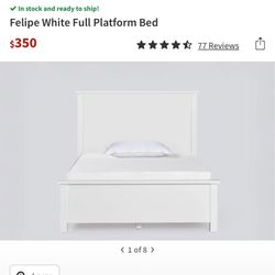 Living Spaces Twin/full Platform Bed