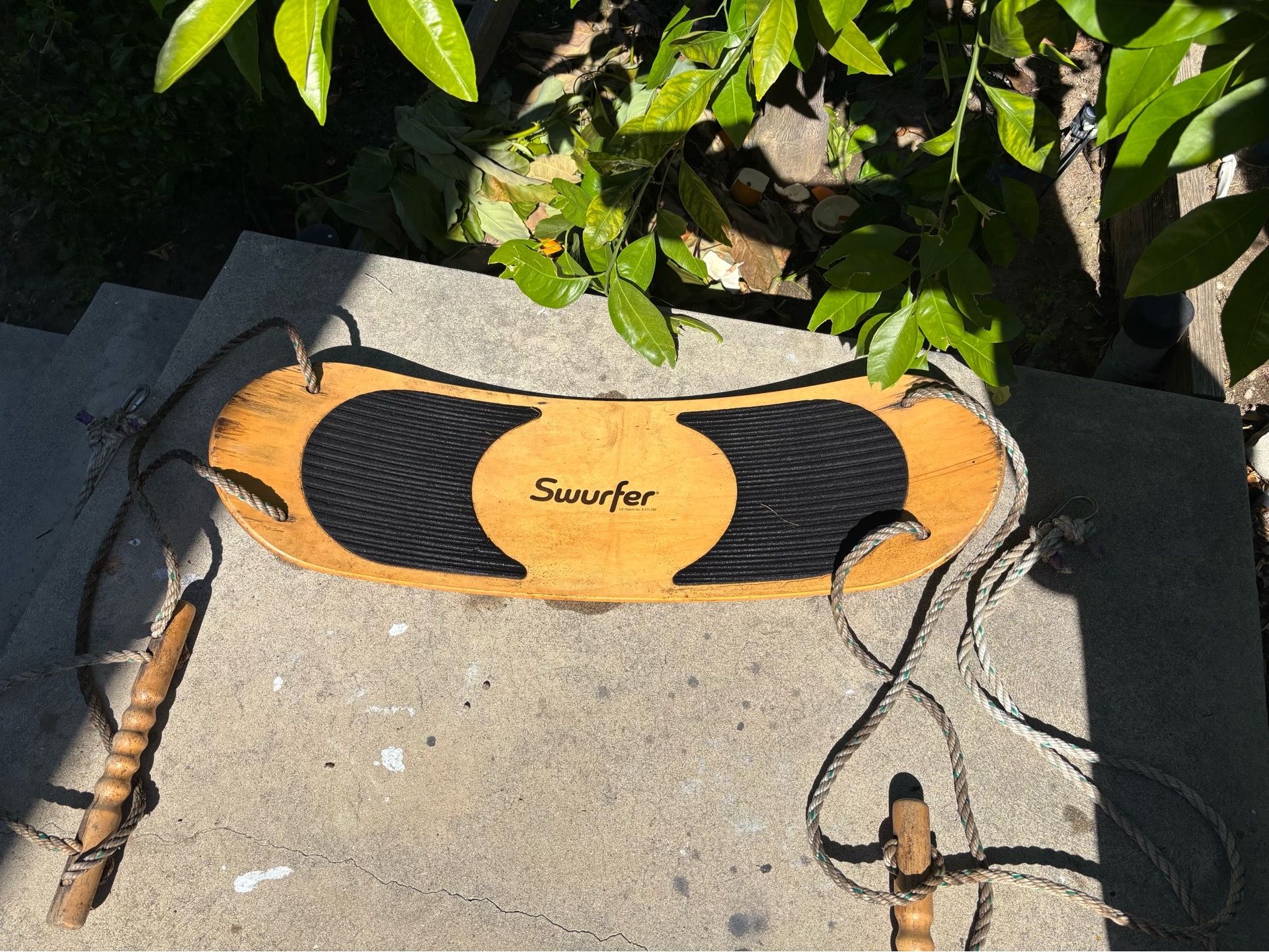 Standup Swurfer bamboo swing