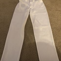 Mizumo Youth Long Baseball Pants-White-Large