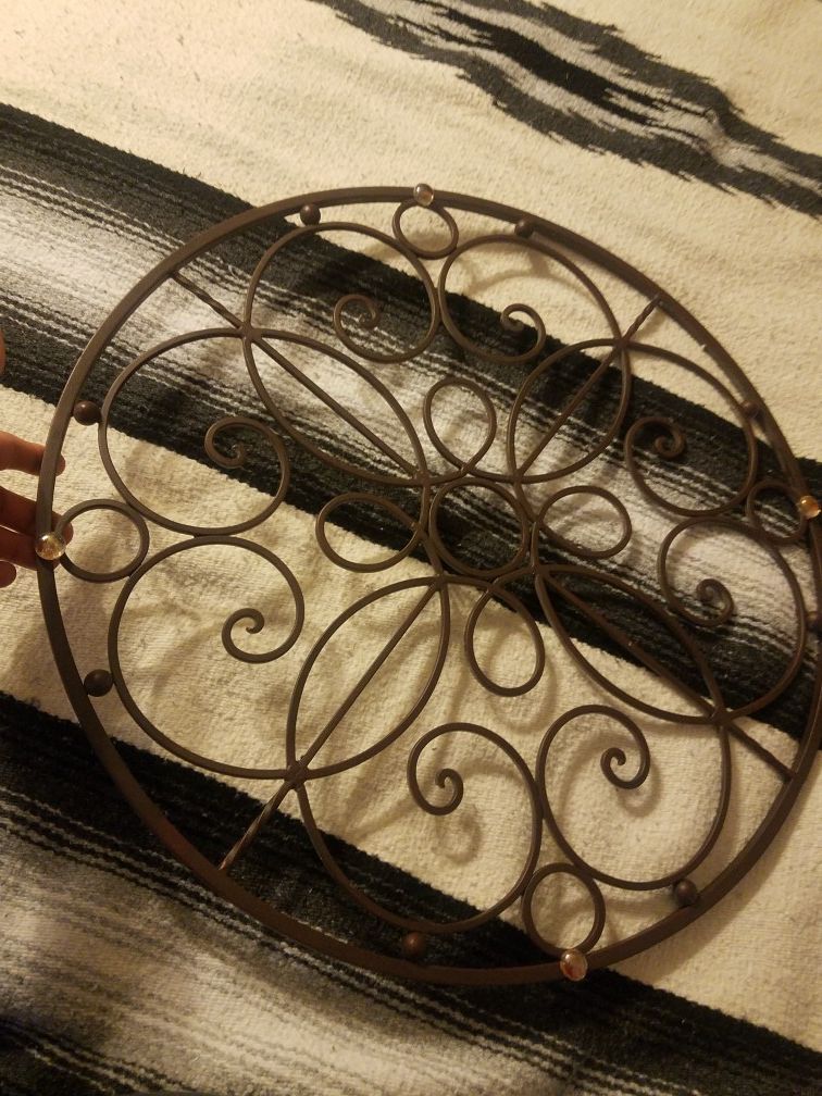 Cast iron decoration for wall