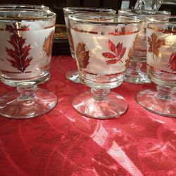 Glasses Gold Leaf Vintage