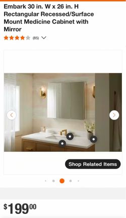 Kohler Embark 30 in. x 26 in. Recessed/Surface Mount Medicine Cabinet