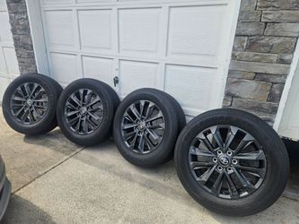 Brand new 20" toyota tundra or seqioua or land. Ruiser wheels and tires