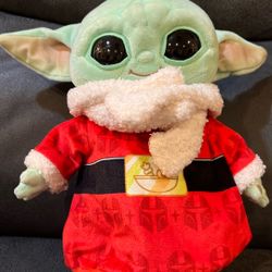 2022 Christmas Baby Yoda Plush - Star Wars