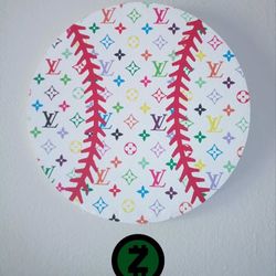 Upcycled Baseball Wall Art 