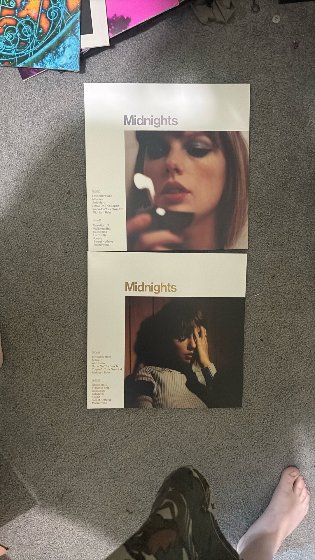 Midnights Vinyl Pressings Lavender and Amber