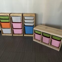 $80 Each - IKEA Toy Storage Bin Shelf