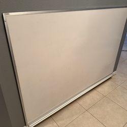 Dry Erase Board, 72 X 48 Inches, Wall-Mounted Whiteboard with  Aluminum Frame & Marker Tray! Has a scratch in the bottom right hand corner as shown in