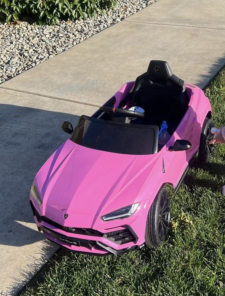 Pink Remote Kids Car Lamborghini