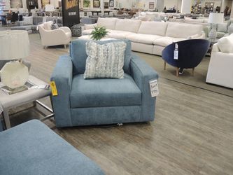 Style Line Select Blue Modular Swivel Chair - Blue (United Blue) | Armchair