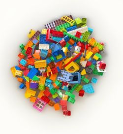 Large LEGO DUPLO Bulk Lot Colorful Blocks & Pieces Bundle