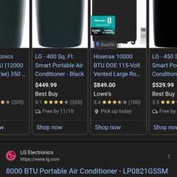 LG Portable Air Conditioner 