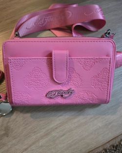 Pink Ed Hardy Wallet
