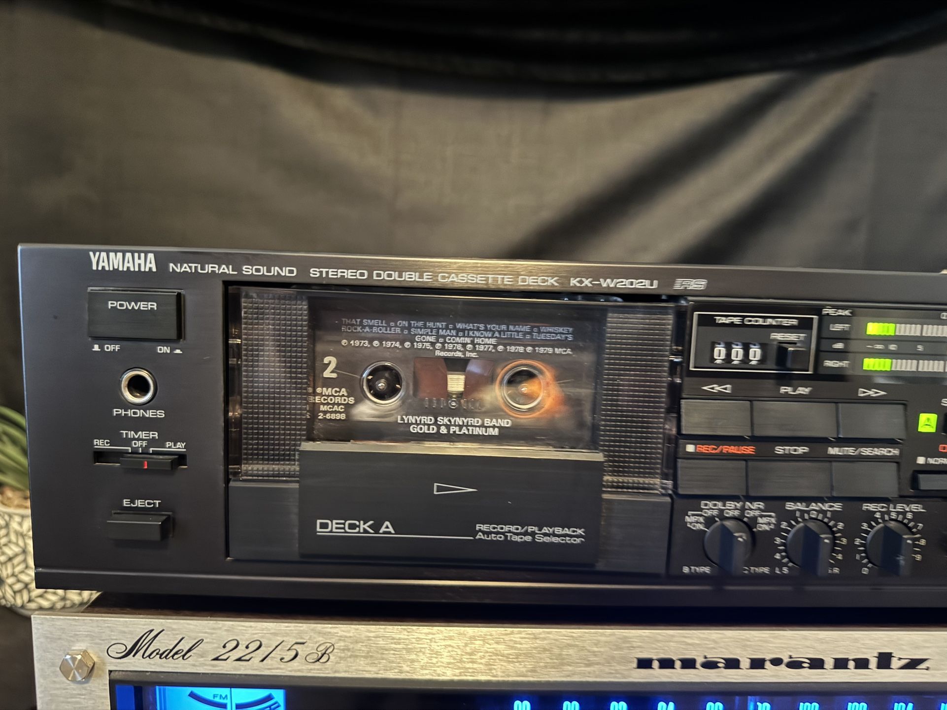Kenwood KX-W202U Dual Cassette Deck