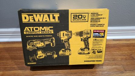 DEWALT

ATOMIC 20-Volt 4 Tool Cordless Combo Kit