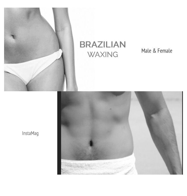 Male and female Brazilian wax