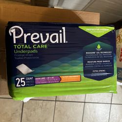Prevail  total control underpads