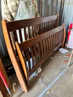 Mission Style Oak Headboard CA King