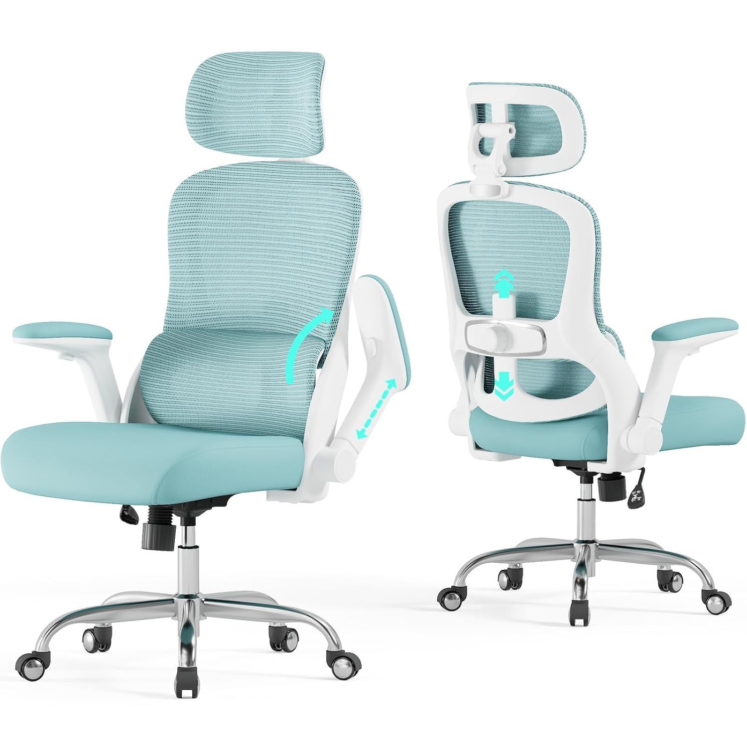 Office Chair - Ergonomic Office Chair with Back Support, Ergonomic Computer Chair - Home Office Desk Chairs, 400lbs Wide Seat Big and Tall Office Chai