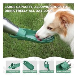 27oz Portable Stainless Steel Dog Water Bottle 