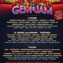 2x Gem & Jam Tickets 2/6-2/8 for $580