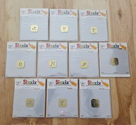 10x Sizzix Embossing Monogram Letters - New in Package