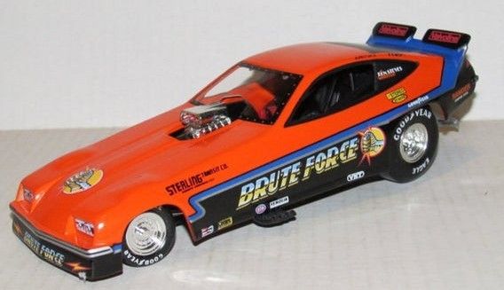 Die Cast Metal - 1978 Monza Funny Car Racing John Force & Brute Force -New Condition -