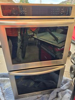 Electric Kitchen Aid double stack oven