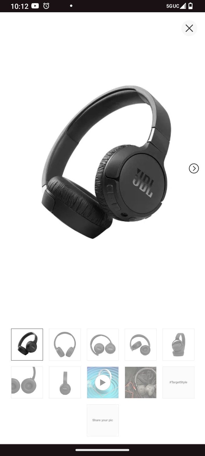 JBL 660NC Wireless Over-Ear Noise Cancelling Headphones with Voice Assistant - Black