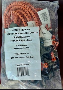 Bungee Cords – 12 Pack – Assorted Sizes