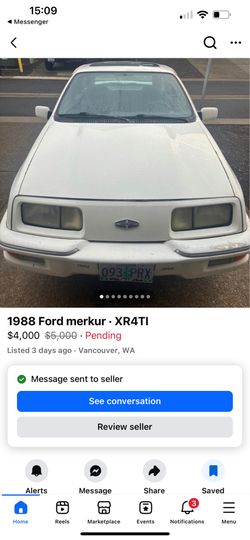 Ford Merkur XR4Ti. New turbo