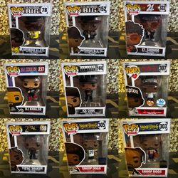 Funko Pops “Icon Artist” Rap Legends (set Of 9)