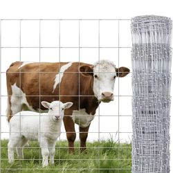 ❤️‍🔥 Cattle Fence 4ft x 328ft Heavy Duty Galvanized 14 Gauge Cattle Panel,