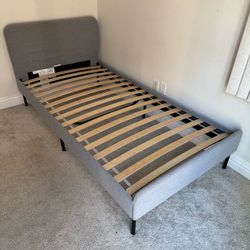IKEA Gray Twin Size Bed Frame Very Clean and Good Condition