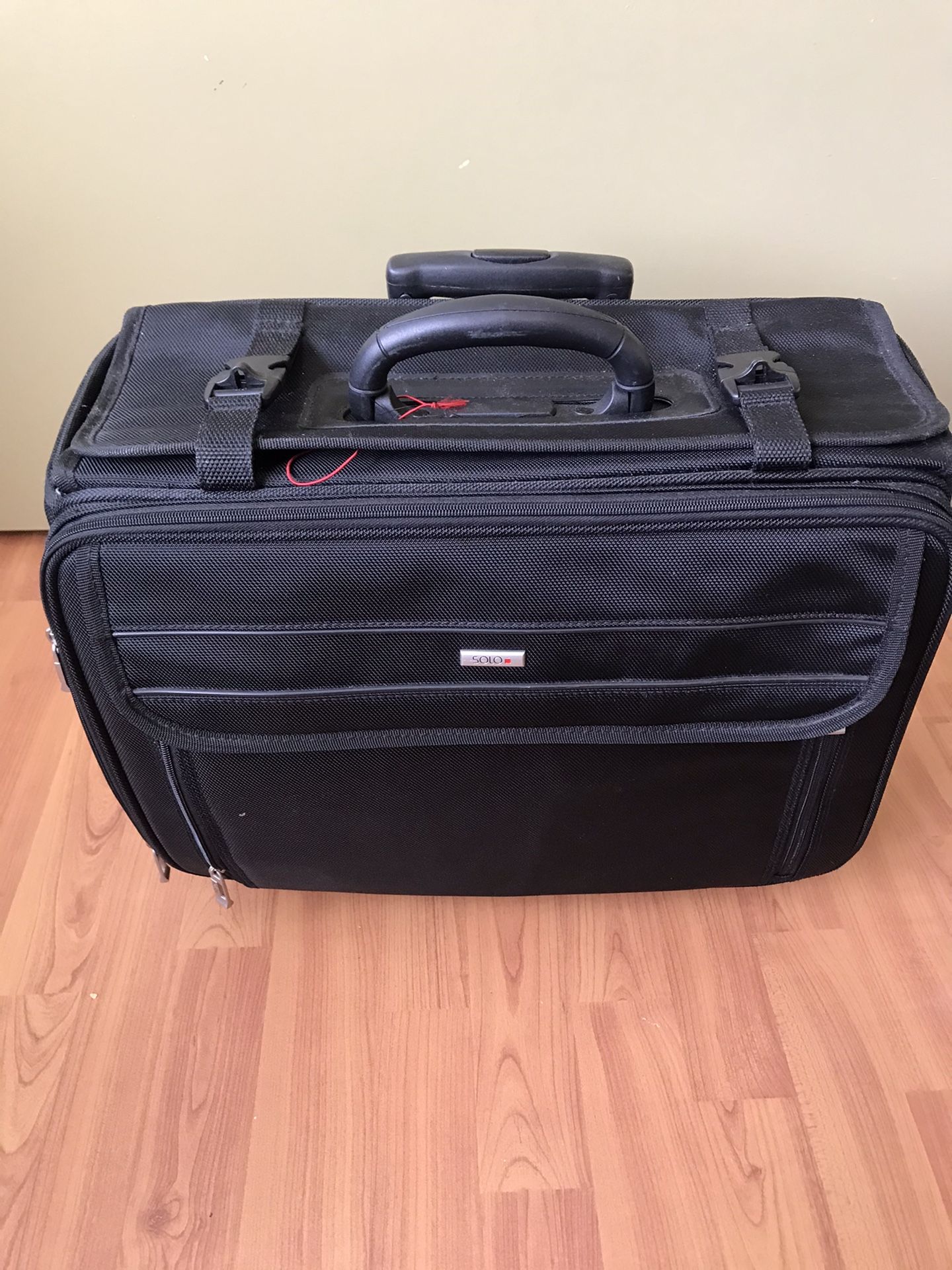 Lightly Used Solo Laptop Backpack with Wheels and Handle